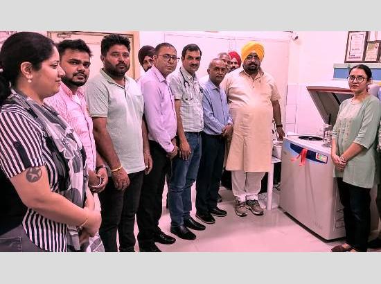 MLA Bhullar inaugurate installation of  fully automated biochemistry analyser at Civil Hospital Ferozepur