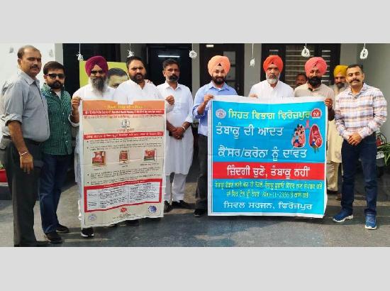 MLA Dahiya launches COTPA Act-backed Anti-Tobacco Campaign
