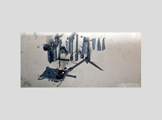 BSF and Police recover broken drone  near Amritsar border