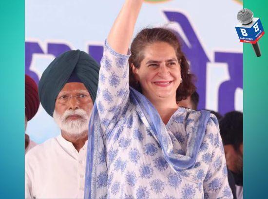 Priyanka Gandhi in Patiala: PM Modi is not working for people, only for power (Watch Video