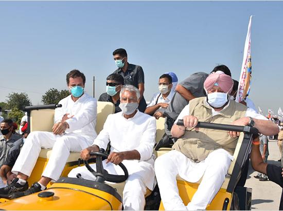 Rahul Gandhi, Amarinder Kickstart 3-Day Punjab `Kheti Bachao Yatra’ Against Farm Laws