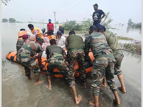 ​​​​​​​Spirit of ‘Sewa’ Shines as Army, NDRF, and locals unite for flood relief