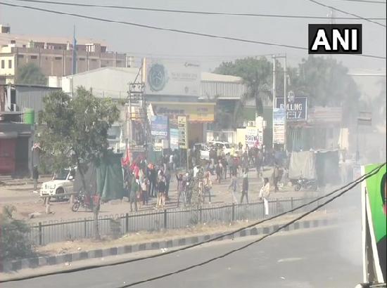 'Delhi Chalo': Smoke seen at Haryana-Delhi Singhu border 