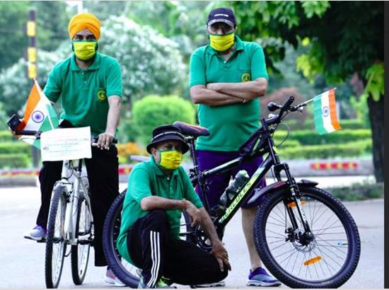 Deputy PS to CM Gurinder Sodhi flags off Cycle rally organised by Jugni Club