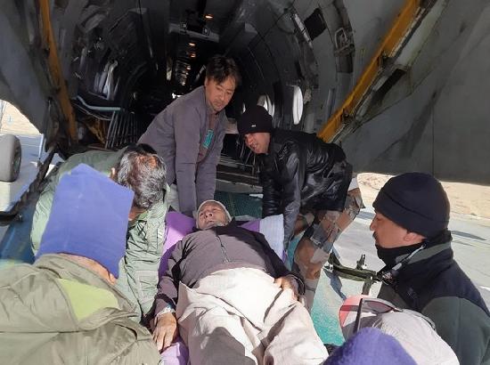 Indian Air Force evacuates two civilians needing medical help from Kargil to Srinagar