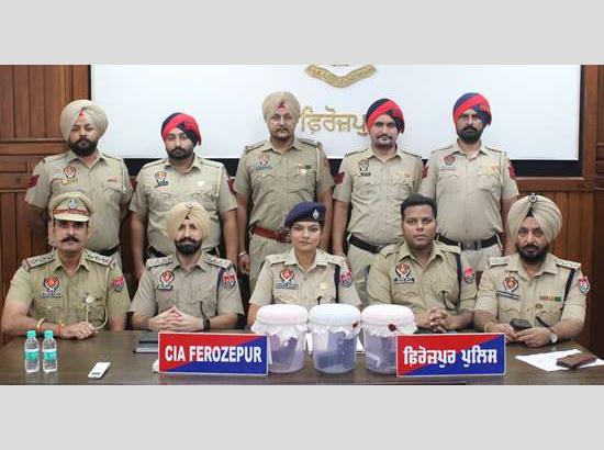 Ferozepur Police nab two with firearms, ammunition and heroin in major crackdown