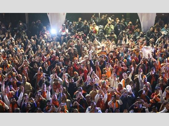 BJP workers across India celebrate historic win