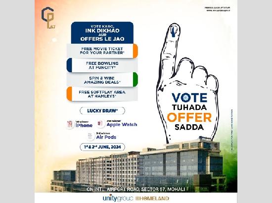 Vote Karo, Ink Dikhao and Offers Le Jao: Mohali CP67 makes special offer to voters