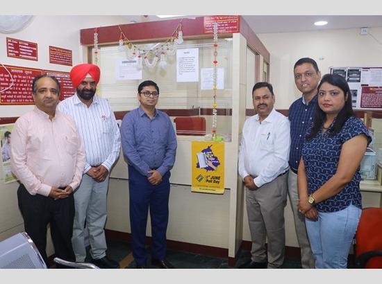 ADC Viraj S Tidke launches voter awareness campaign for banking customers from PNB DAC Mohali Branch 