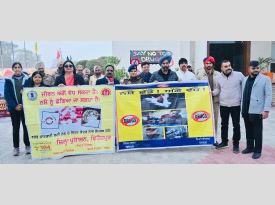 DIG Ferozepur launches Anti-Drug Awareness Banner to combat addiction